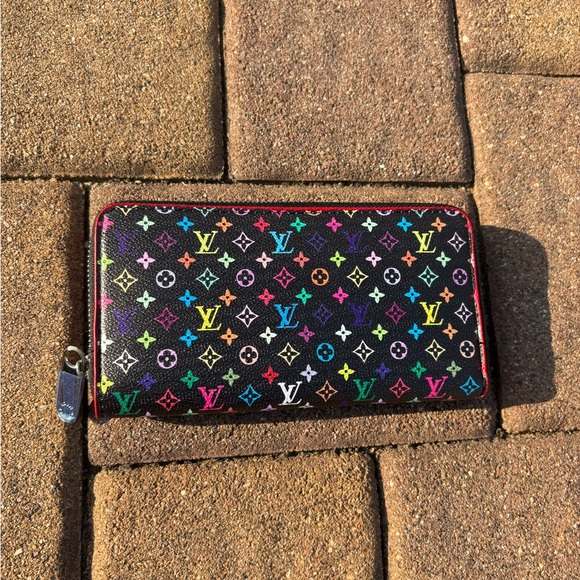 Louis Vuitton Black Multicolor Monogram Wallet - Picture 1 of 4